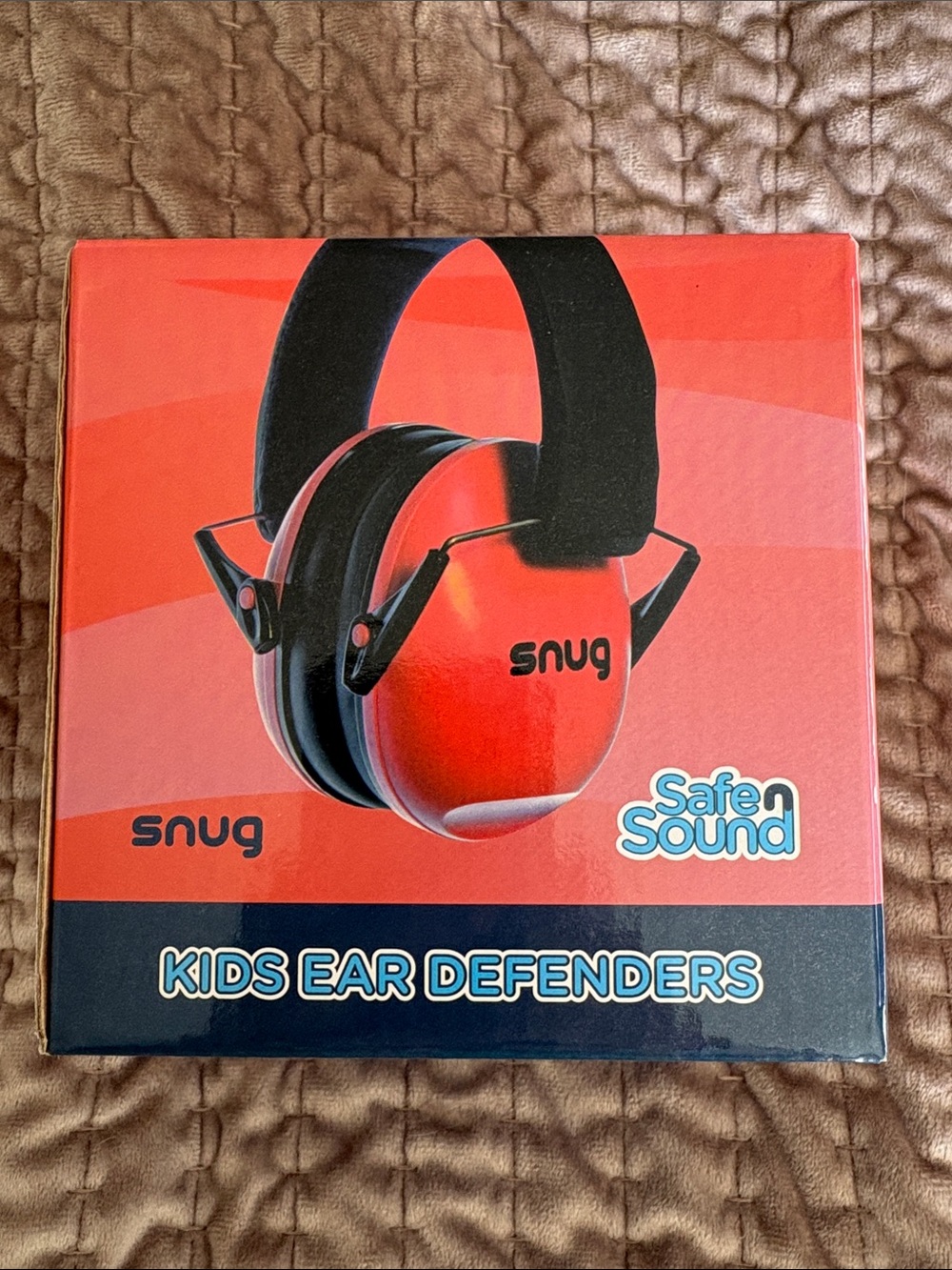 Kids Red Over-Ear Hearing Protection Headphones - Noise Reduction